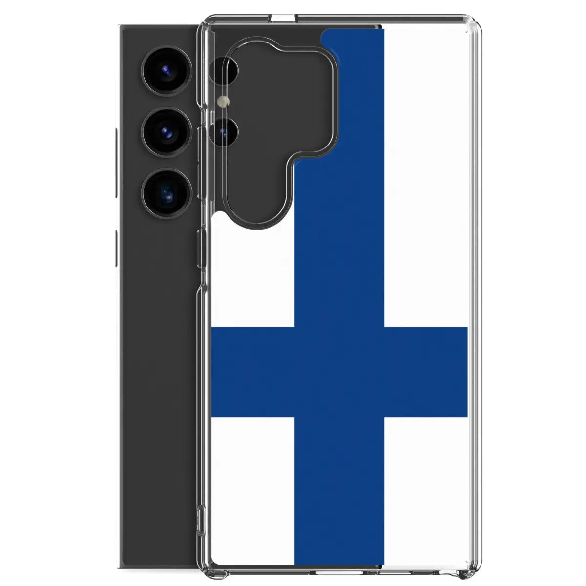 Coque téléphone drapeau de la finlande - pixelforma