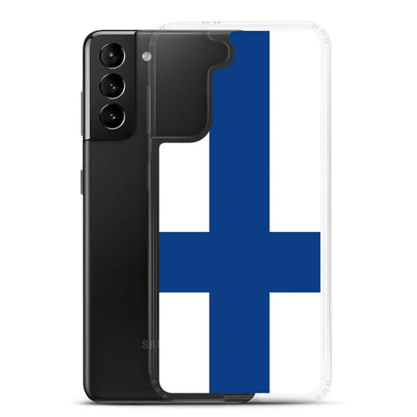 Coque téléphone drapeau de la finlande - pixelforma