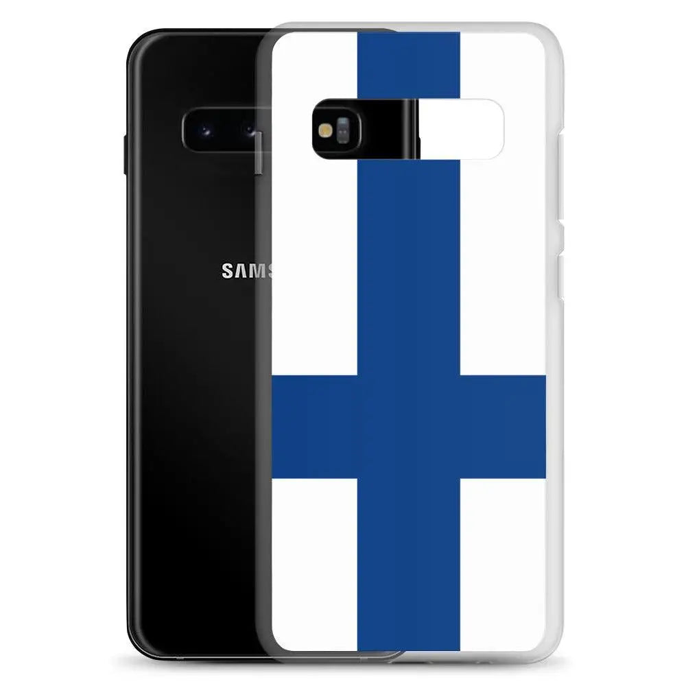 Coque téléphone drapeau de la finlande - pixelforma