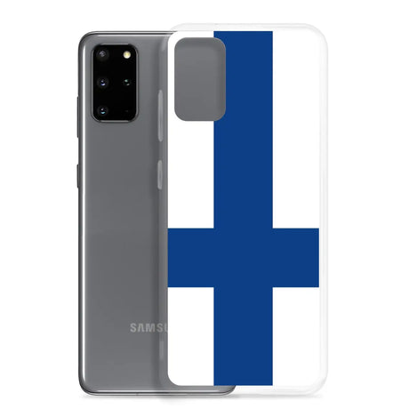 Coque téléphone drapeau de la finlande - pixelforma