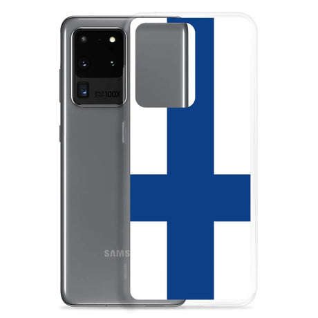 Coque téléphone drapeau de la finlande - pixelforma