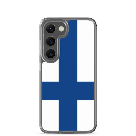 Coque téléphone drapeau de la finlande - pixelforma