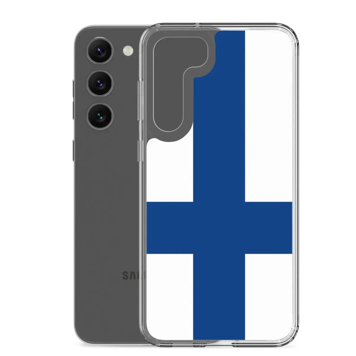 Coque téléphone drapeau de la finlande - pixelforma