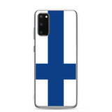 Coque téléphone drapeau de la finlande - pixelforma