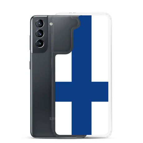 Coque téléphone drapeau de la finlande - pixelforma