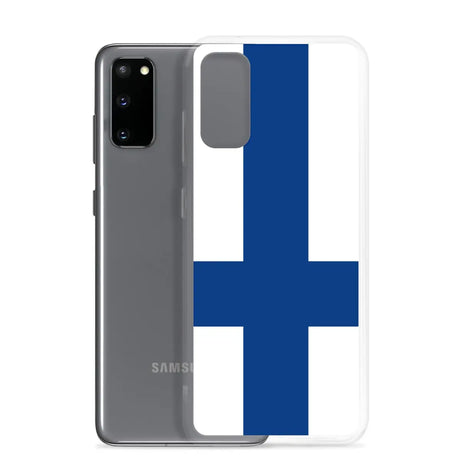 Coque téléphone drapeau de la finlande - pixelforma