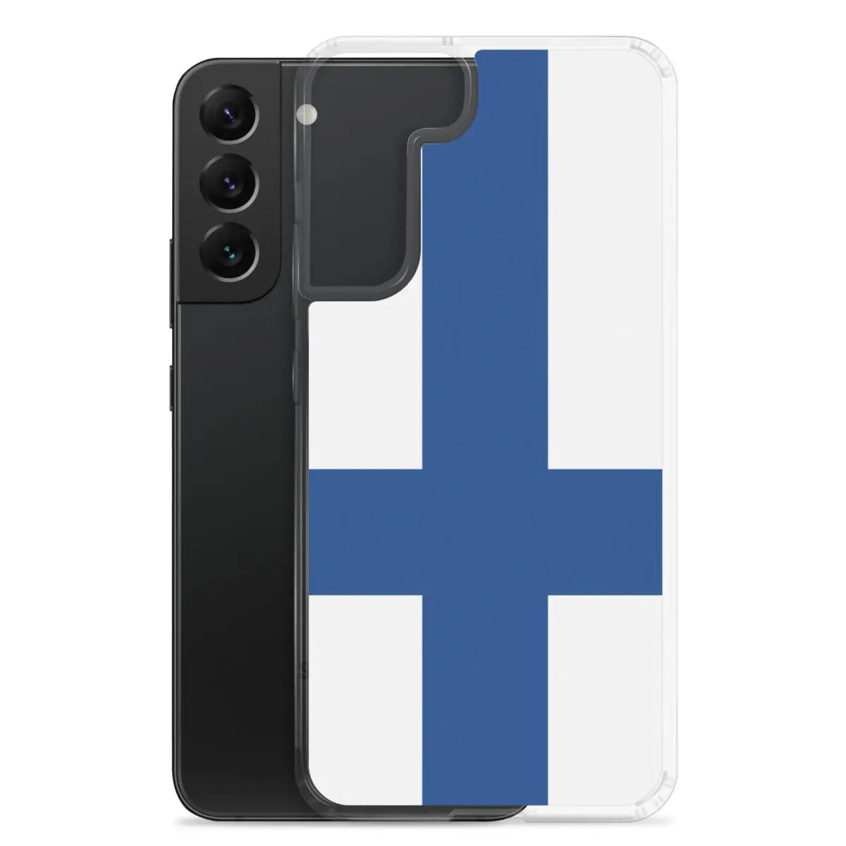 Coque téléphone drapeau de la finlande - pixelforma
