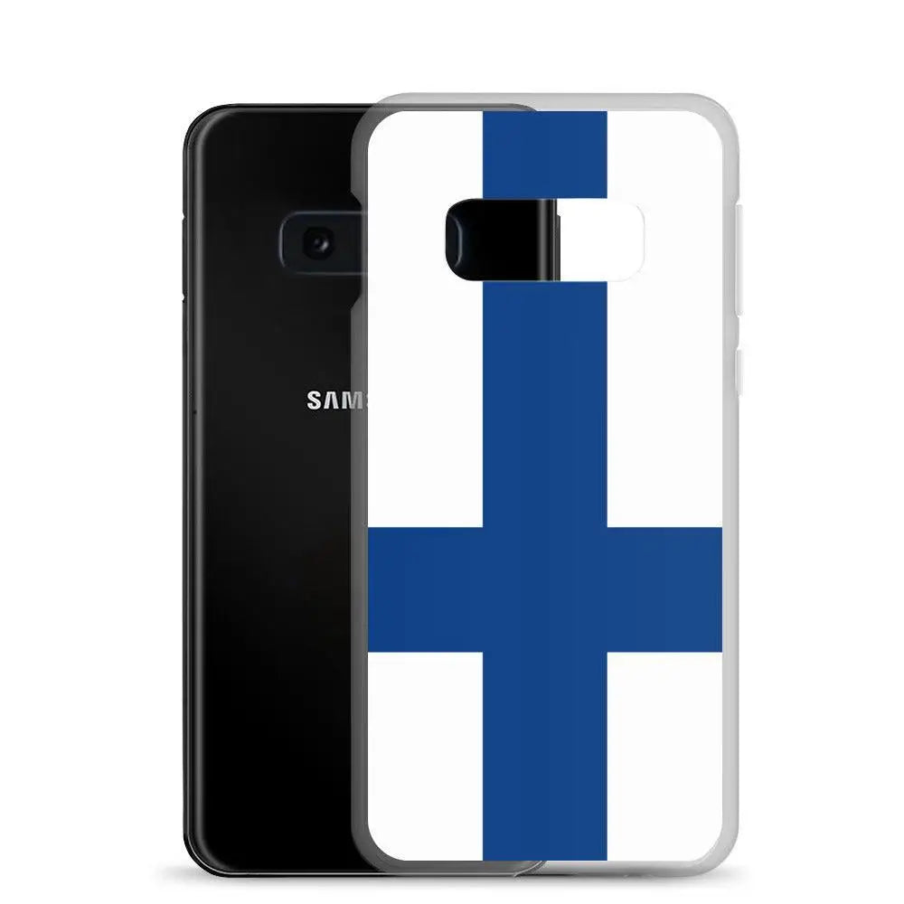 Coque téléphone drapeau de la finlande - pixelforma