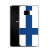 Coque téléphone drapeau de la finlande - pixelforma