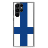 Coque téléphone drapeau de la finlande - pixelforma