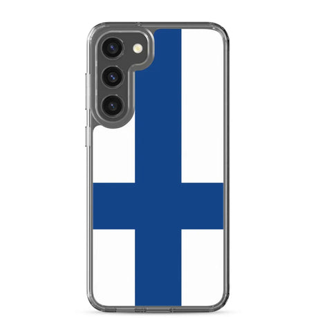 Coque téléphone drapeau de la finlande - pixelforma
