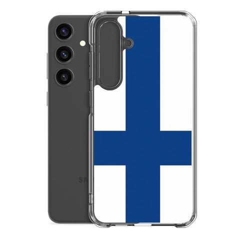 Coque téléphone drapeau de la finlande - pixelforma