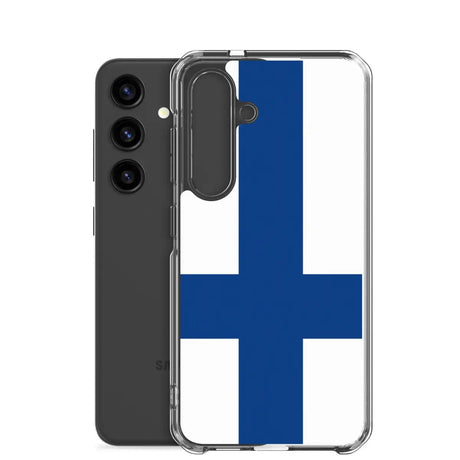 Coque téléphone drapeau de la finlande - pixelforma