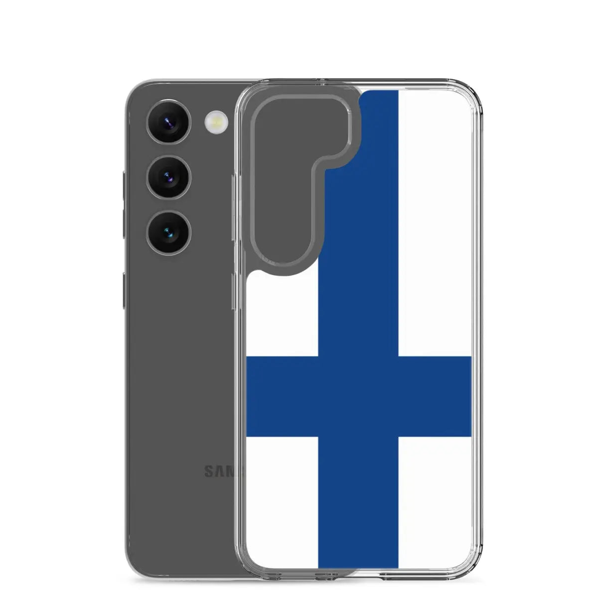 Coque téléphone drapeau de la finlande - pixelforma