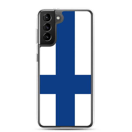 Coque téléphone drapeau de la finlande - pixelforma