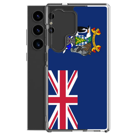 Coque téléphone drapeau de la géorgie du sud-et-les îles sandwich du sud - pixelforma
