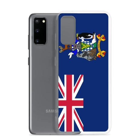 Coque téléphone drapeau de la géorgie du sud-et-les îles sandwich du sud - pixelforma