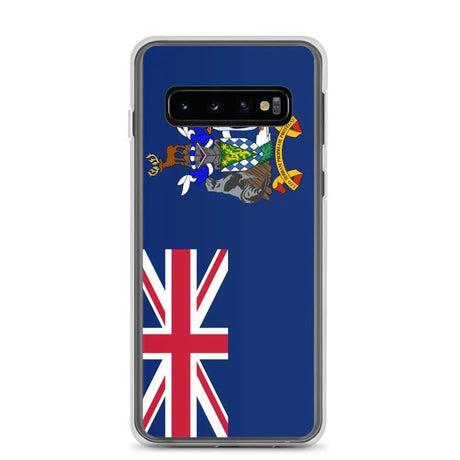 Coque téléphone drapeau de la géorgie du sud-et-les îles sandwich du sud - pixelforma