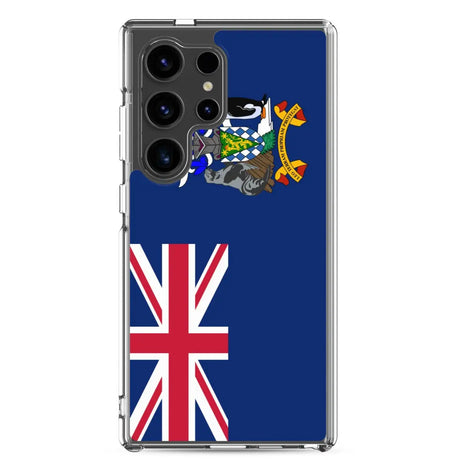 Coque téléphone drapeau de la géorgie du sud-et-les îles sandwich du sud - pixelforma