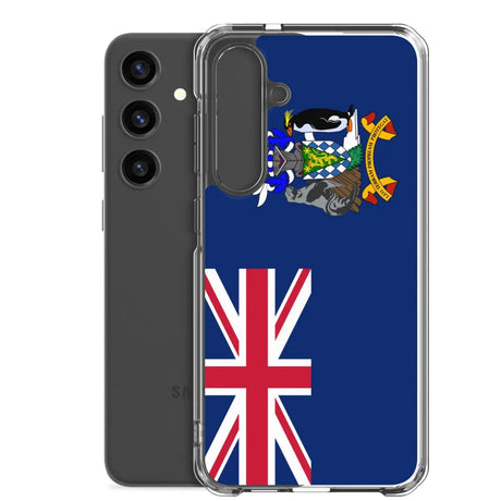 Coque téléphone drapeau de la géorgie du sud-et-les îles sandwich du sud - pixelforma