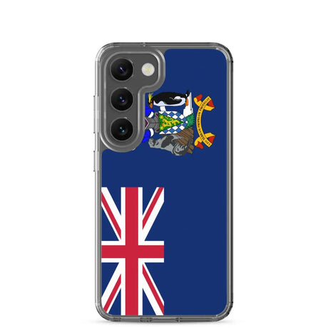 Coque téléphone drapeau de la géorgie du sud-et-les îles sandwich du sud - pixelforma