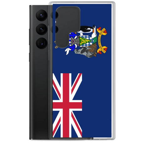 Coque téléphone drapeau de la géorgie du sud-et-les îles sandwich du sud - pixelforma