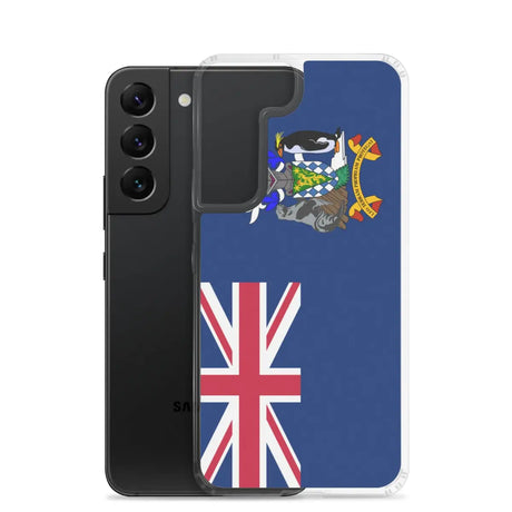 Coque téléphone drapeau de la géorgie du sud-et-les îles sandwich du sud - pixelforma
