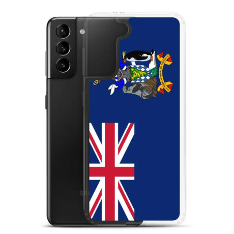 Coque téléphone drapeau de la géorgie du sud-et-les îles sandwich du sud - pixelforma