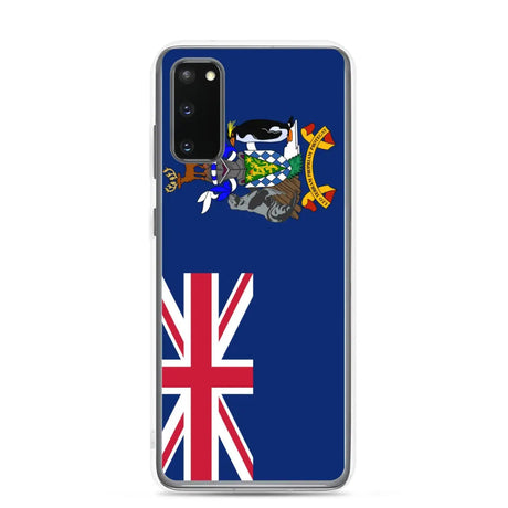 Coque téléphone drapeau de la géorgie du sud-et-les îles sandwich du sud - pixelforma