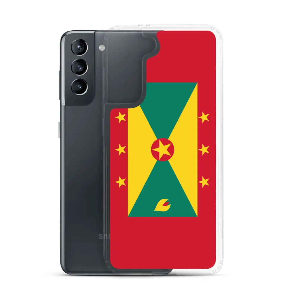 Coque téléphone drapeau de la grenade - pixelforma