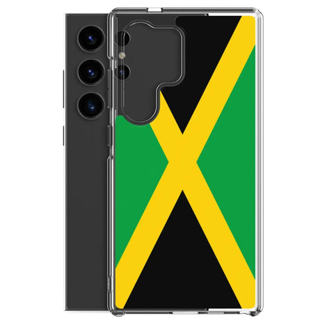 Coque téléphone drapeau de la jamaïque - pixelforma