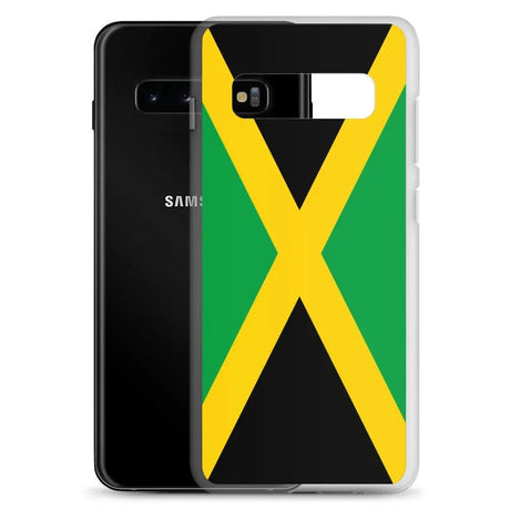 Coque téléphone drapeau de la jamaïque - pixelforma