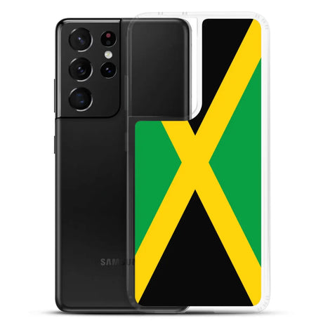 Coque téléphone drapeau de la jamaïque - pixelforma