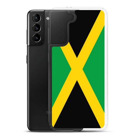 Coque téléphone drapeau de la jamaïque - pixelforma