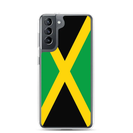 Coque téléphone drapeau de la jamaïque - pixelforma