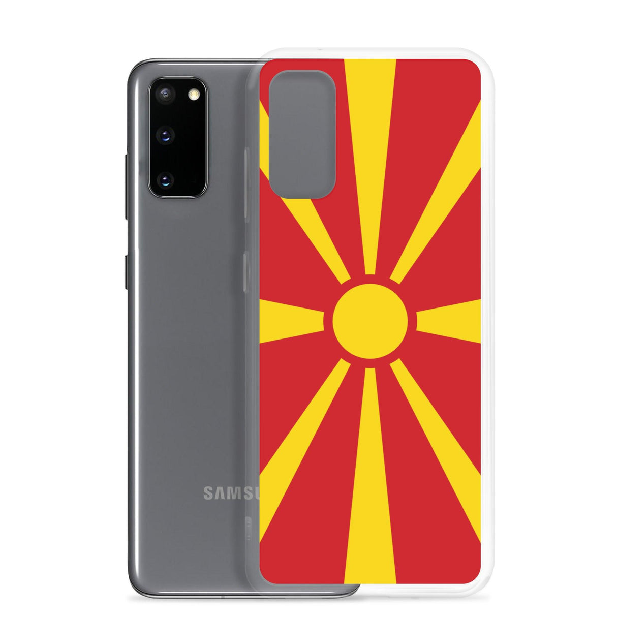 Coque Téléphone Drapeau de la Macédoine du Nord - Pixelforma