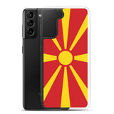 Coque Téléphone Drapeau de la Macédoine du Nord - Pixelforma