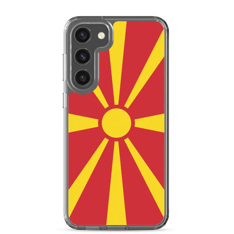 Coque Téléphone Drapeau de la Macédoine du Nord - Pixelforma