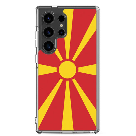 Coque Téléphone Drapeau de la Macédoine du Nord - Pixelforma