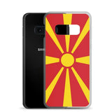 Coque téléphone drapeau de la macédoine du nord - pixelforma