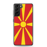 Coque téléphone drapeau de la macédoine du nord - pixelforma