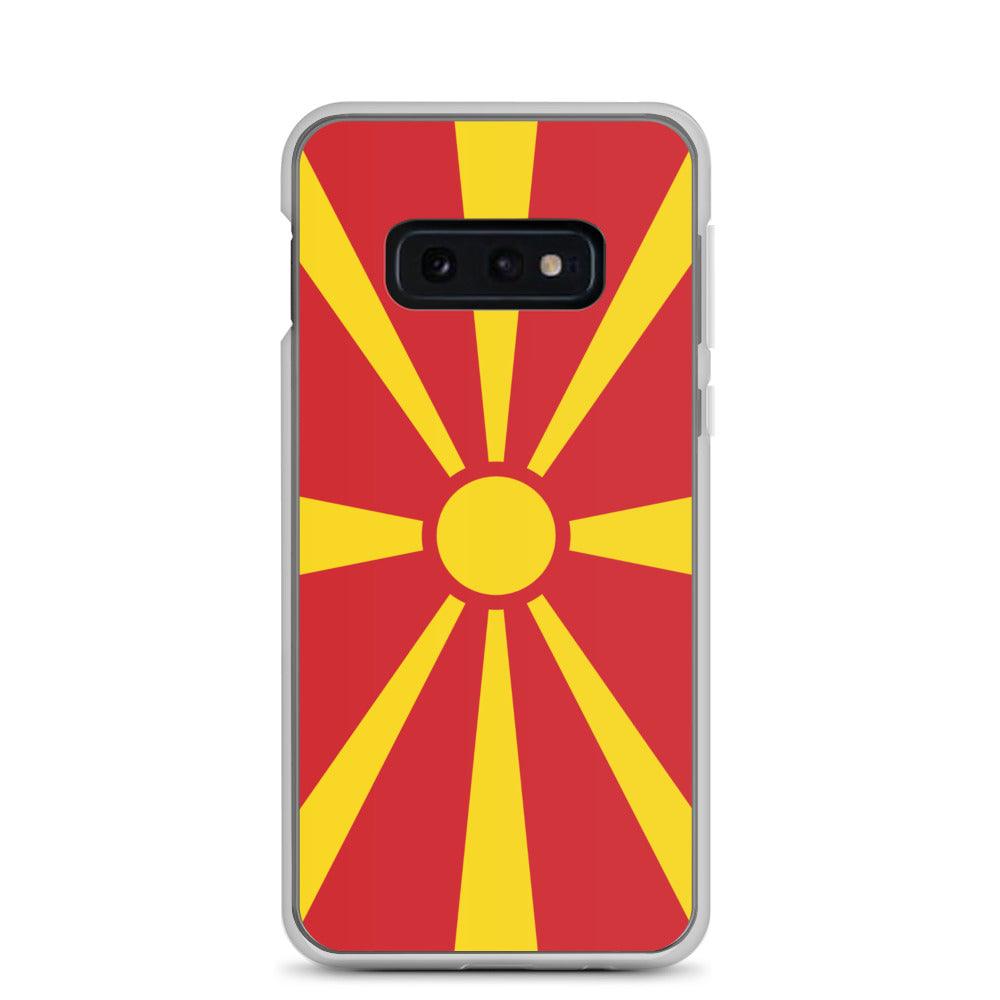 Coque Téléphone Drapeau de la Macédoine du Nord - Pixelforma