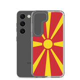 Coque téléphone drapeau de la macédoine du nord - pixelforma