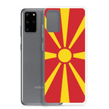 Coque téléphone drapeau de la macédoine du nord - pixelforma