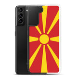 Coque téléphone drapeau de la macédoine du nord - pixelforma