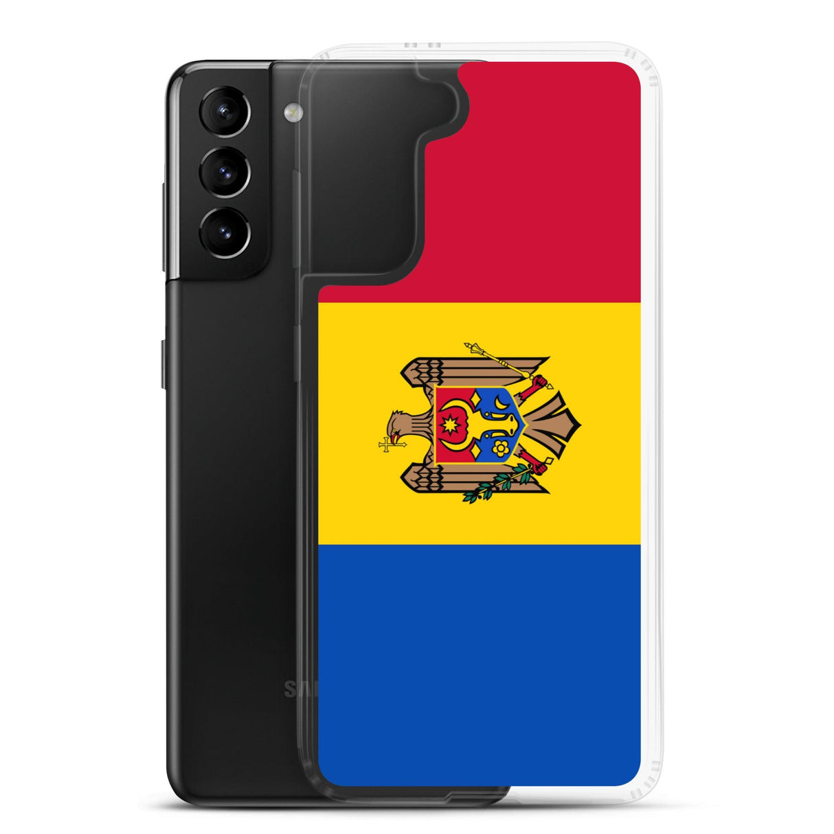 Coque Téléphone Drapeau de la Moldavie - Pixelforma