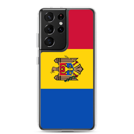 Coque Téléphone Drapeau de la Moldavie - Pixelforma