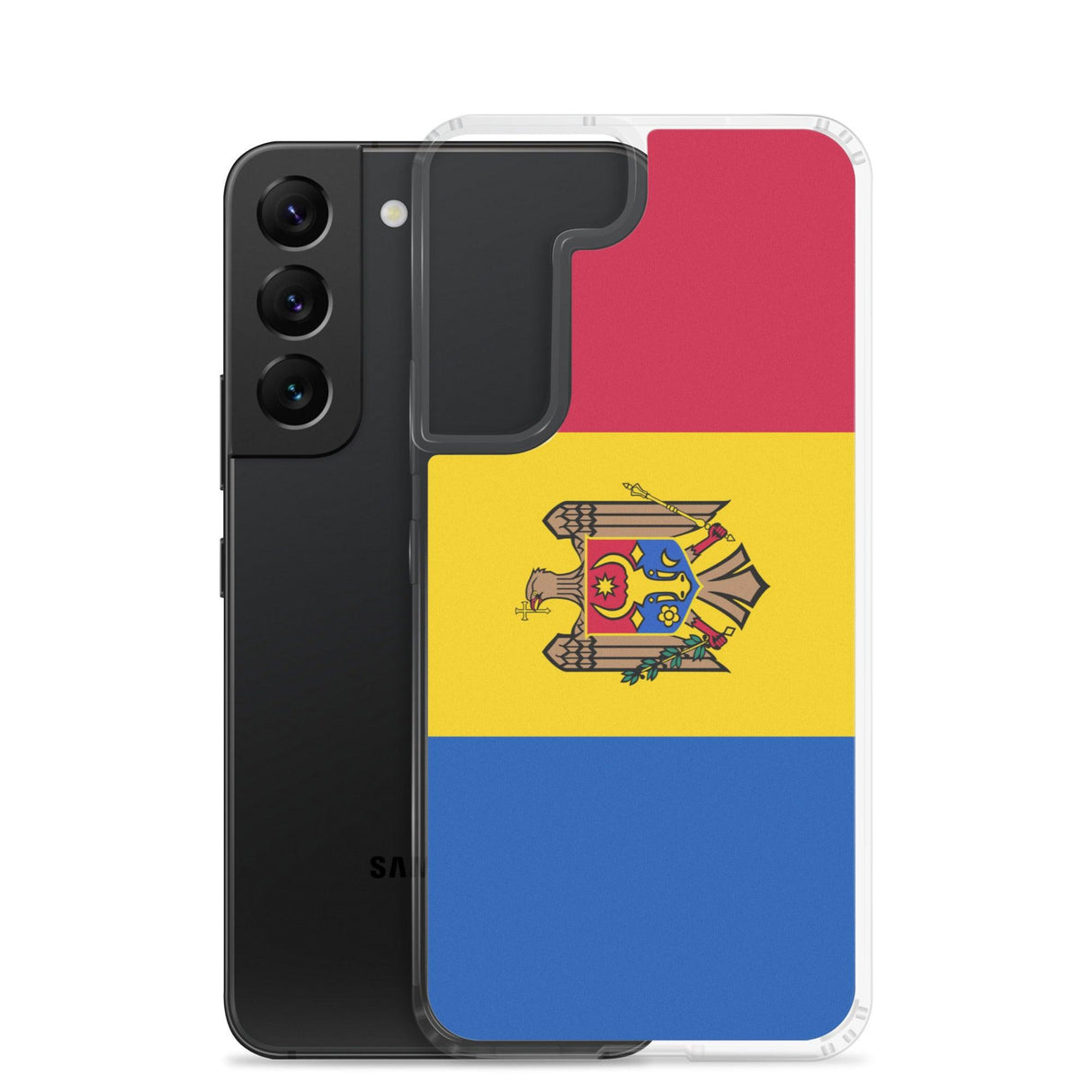 Coque Téléphone Drapeau de la Moldavie - Pixelforma