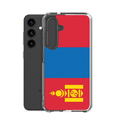 Coque téléphone drapeau de la mongolie - pixelforma