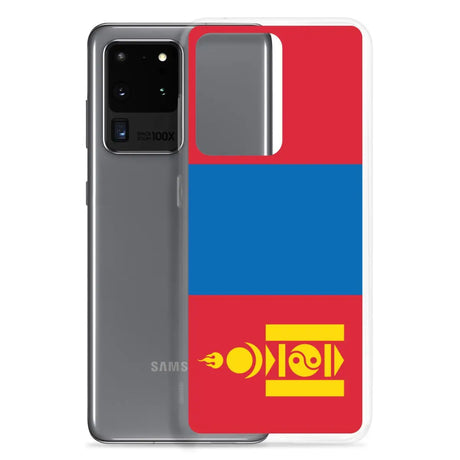 Coque téléphone drapeau de la mongolie - pixelforma